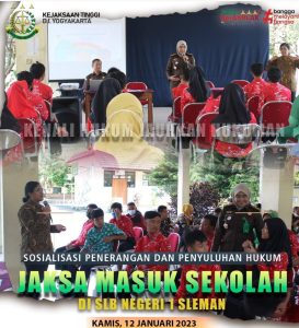 Read more about the article Sosialisasi Penerangan dan Penyuluhan Hukum Jaksa Masuk Sekolah di SLB Negeri 1 Sleman