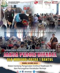 Read more about the article Sosialisasi Penerangan dan Penyuluhan Hukum di SLB Marsudi Putra 1 Bantul